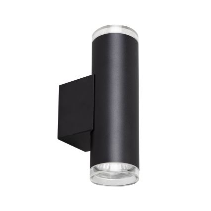 Brilagi - Badeværelses vægspot SELE AQUA 2xGU10/30W/230V IP44 sort