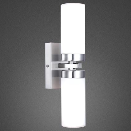 Brilagi - Badeværelsesvægarmatur RAY 2xE14/40W/230V IP44
