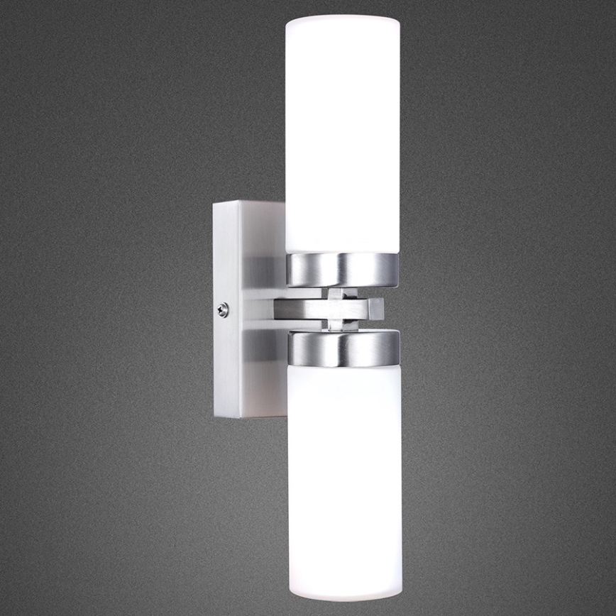 Brilagi - Badeværelsesvægarmatur RAY 2xE14/40W/230V IP44