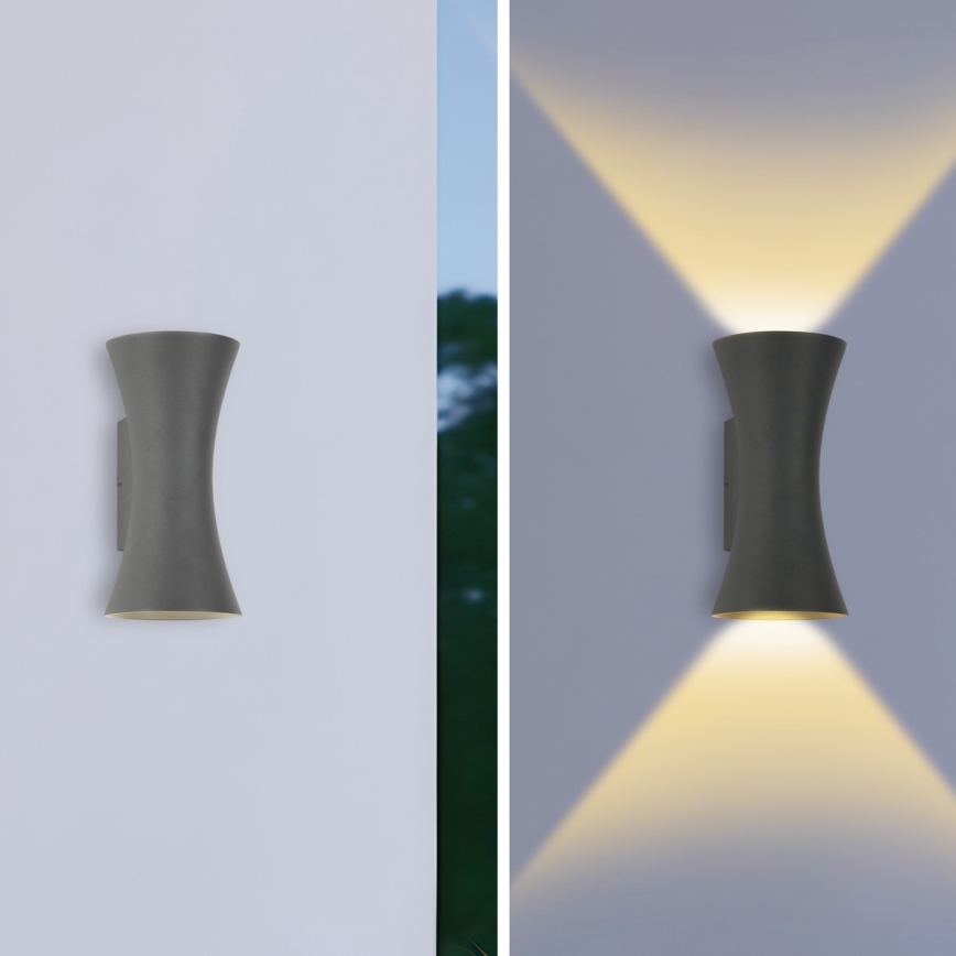 Brilagi - BICON LED Udes Lysarmatur 10W/230V Antracit IP44