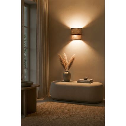 Brilagi - BOHO ECO LED-væglampe 1xE27/10W/230V, brun