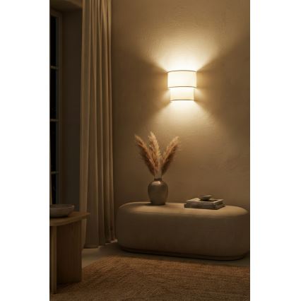 Brilagi - BOHO ECO LED-væglampe 1xE27/10W/230V cremefarvet