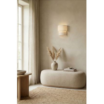 Brilagi - BOHO ECO LED-væglampe 1xE27/10W/230V cremefarvet