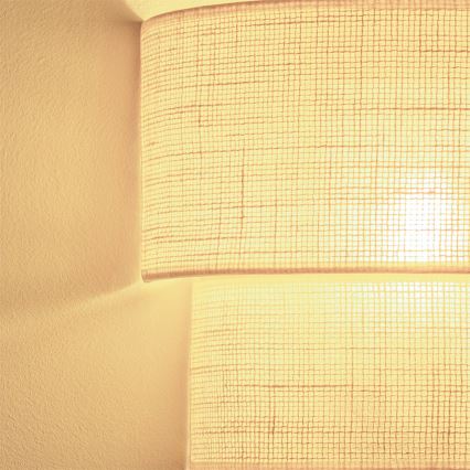 Brilagi - BOHO ECO LED-væglampe 1xE27/10W/230V cremefarvet