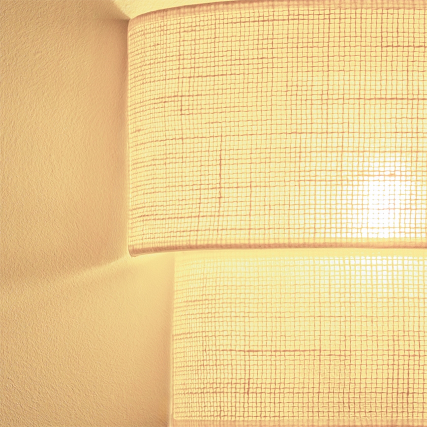 Brilagi - BOHO ECO LED-væglampe 1xE27/10W/230V cremefarvet