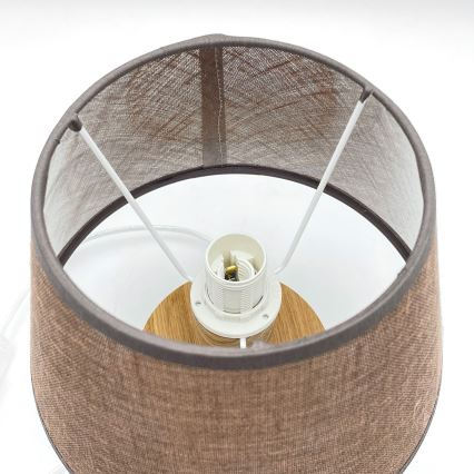 Brilagi - Bordlampe ANTHONY 1xE27/60W/230V eg/brun