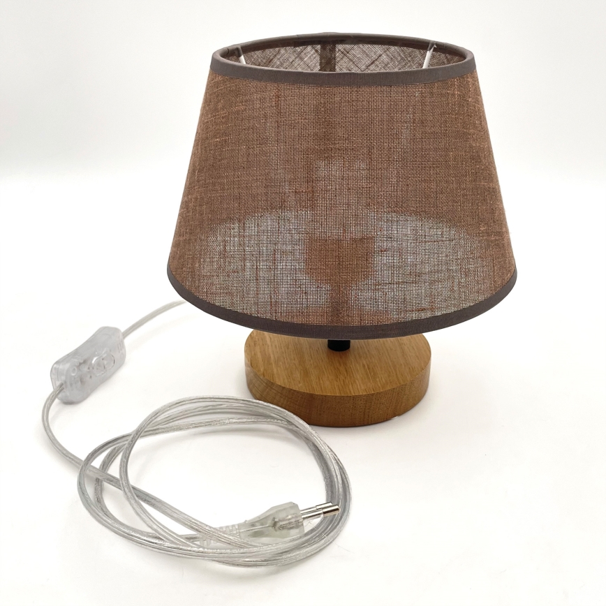 Brilagi - Bordlampe ANTHONY 1xE27/60W/230V eg/brun