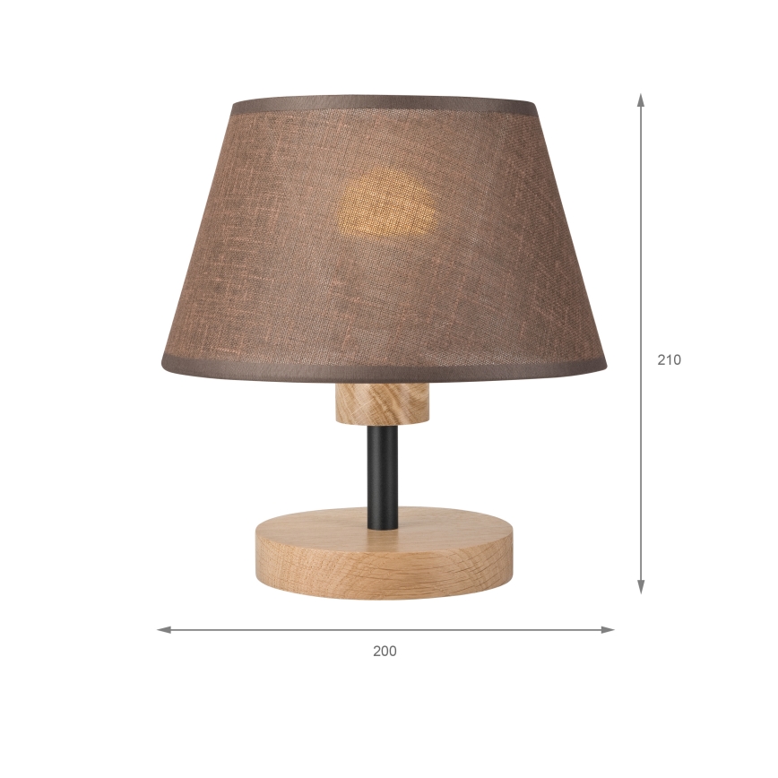 Brilagi - Bordlampe ANTHONY 1xE27/60W/230V eg/brun