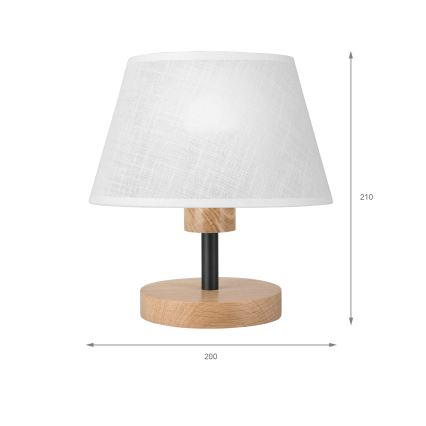 Brilagi - Bordlampe ANTHONY 1xE27/60W/230V eg/hvid