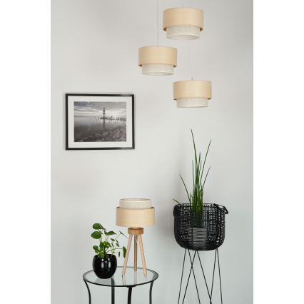 Brilagi - Bordlampe ARIZONA BOHO 1xE27/15W/230V beige