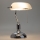 Brilagi - Bordlampe BANK OFFICE 1xE27/60W/230V blank krom/hvid