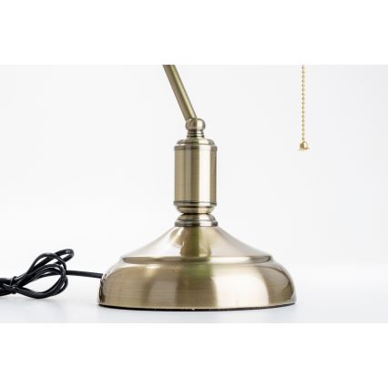 Brilagi - Bordlampe BANK OFFICE 1xE27/60W/230V messing/orange