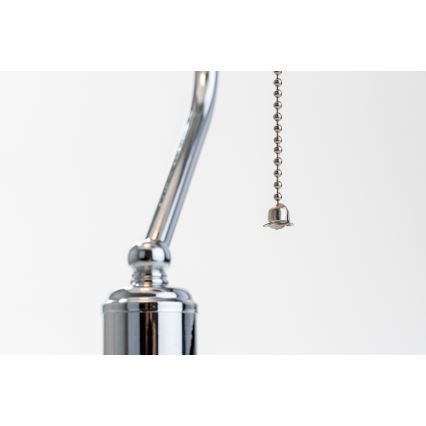 BRILAGI - Bordlampe BANK OFFICE 1xE27/60W/230V skinnende krom/hvid