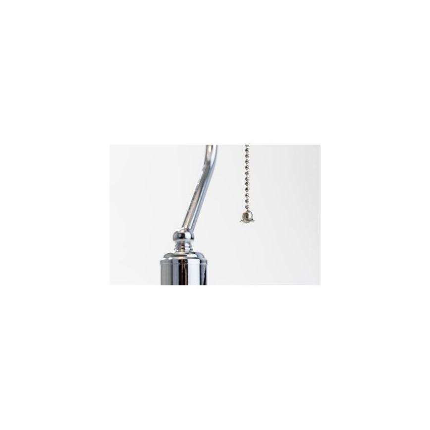 BRILAGI - Bordlampe BANK OFFICE 1xE27/60W/230V skinnende krom/hvid