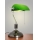 Brilagi - Bordlampe BANK OFFICE 1xE27/60W/230V sort/sølv/grøn