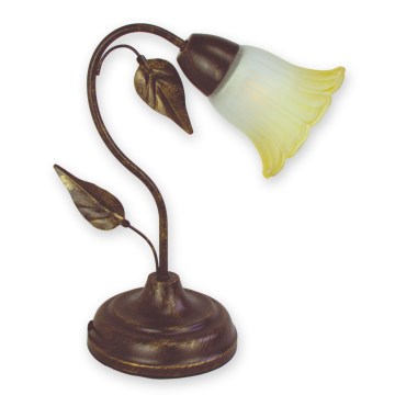BRILAGI - Bordlampe BLOSSOM 1xE27/40W/230V patina/messing