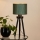 Brilagi - Bordlampe BOSTON ROLLER 1xE27/15W/230V strå grøn/guldfarvet