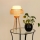 Brilagi - Bordlampe CEDAR LUNETA 1xE27/15W/230V beige/brun/cremefarvet