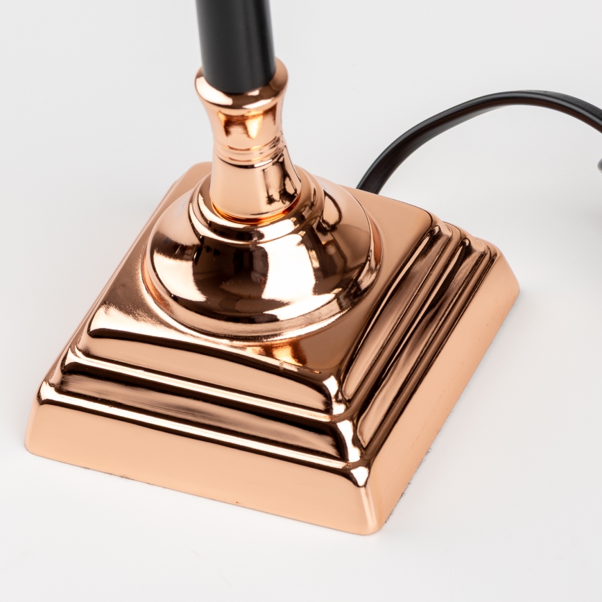 BRILAGI - Bordlampe CERIA 1xE14/40W/230V Ø 20,5 cm sort/kobber/hvid