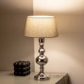 BRILAGI - Bordlampe CERIA 1xE27/60W/230V pr. 25 cm blank krom/grå