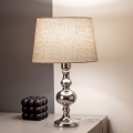 BRILAGI - Bordlampe CERIA 1xE27/60W/230V Ø 30 cm blank krom/grå