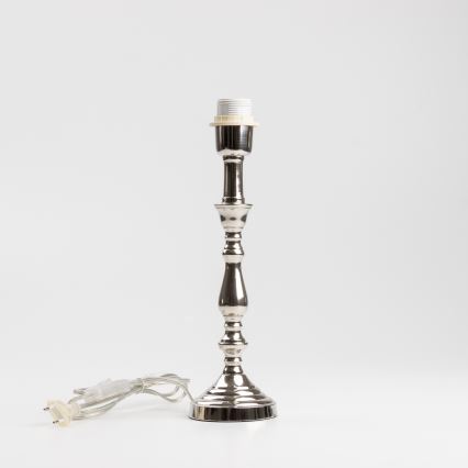 Brilagi - Bordlampe CERIA 1xE27/60W/230V, Ø 30 cm, blank krom/grøn