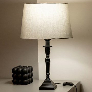 Brilagi - Bordlampe CERIA 1xE27/60W/230V Ø 30 cm sort/grå