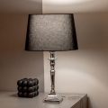 BRILAGI - Bordlampe CERIA 1xE27/60W/230V Ø 30 cm sølv/sort