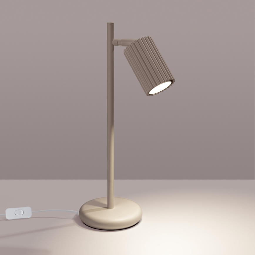 Brilagi - Bordlampe CRESTO 1xGU10/10W/230V taupe