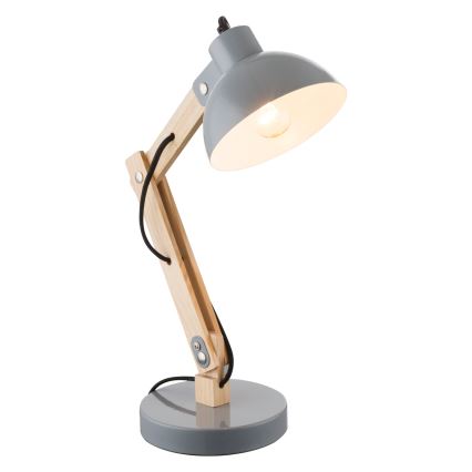 Brilagi - Bordlampe FOCUS 1xE27/40W/230V grå