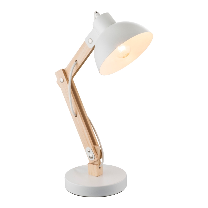 Brilagi - Bordlampe FOCUS 1xE27/40W/230V hvid