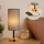 Brilagi - Bordlampe med USB-port TABLON 1xE27/25W/230V eg/sort/grå