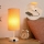 Brilagi - Bordlampe med USB-port TABLON 1xE27/25W/230V hvid/beige