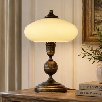 Brilagi - Bordlampe MOLLERO 1xE14/11W/230V bronze/patina