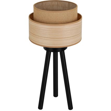Brilagi - Bordlampe MONTANA BOHO 1xE27/15W/230V brun/sort