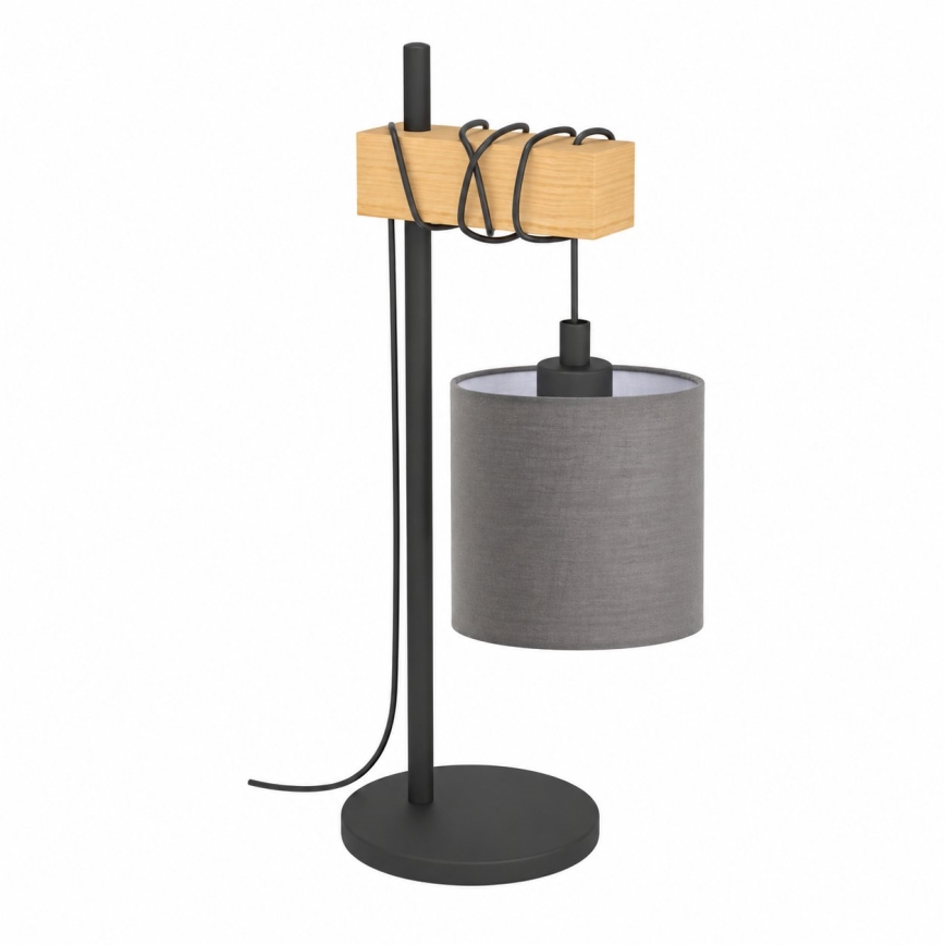 BRILAGI - Bordlampe NUBILA 1xE27/40W/230V brun/sort/antracit