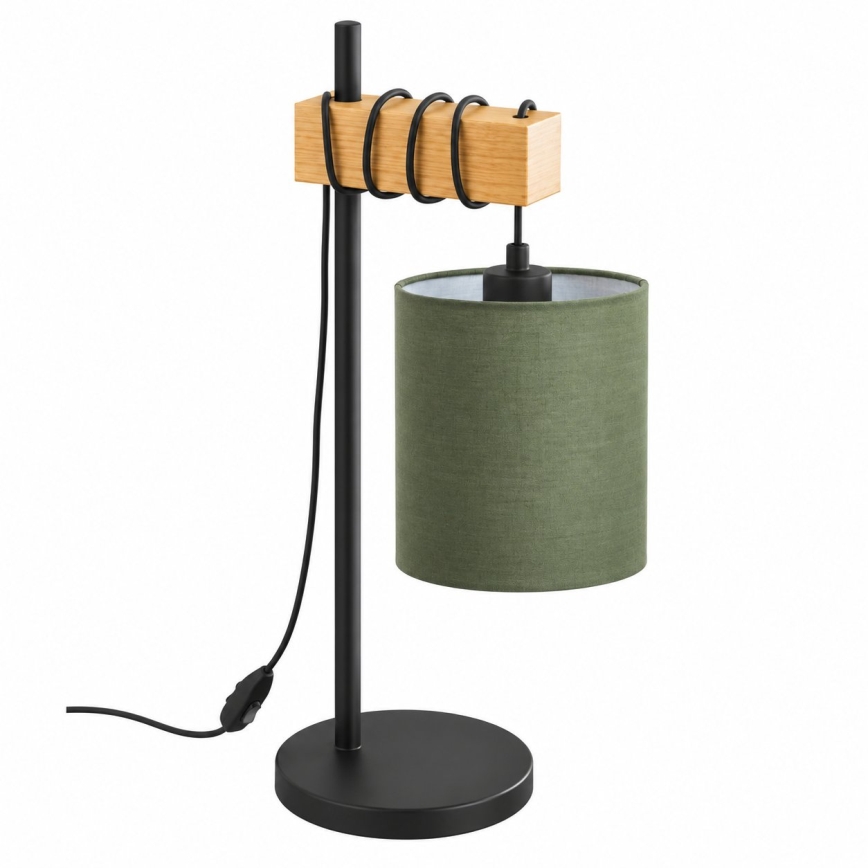 BRILAGI - Bordlampe NUBILA 1xE27/40W/230V brun/sort/grøn