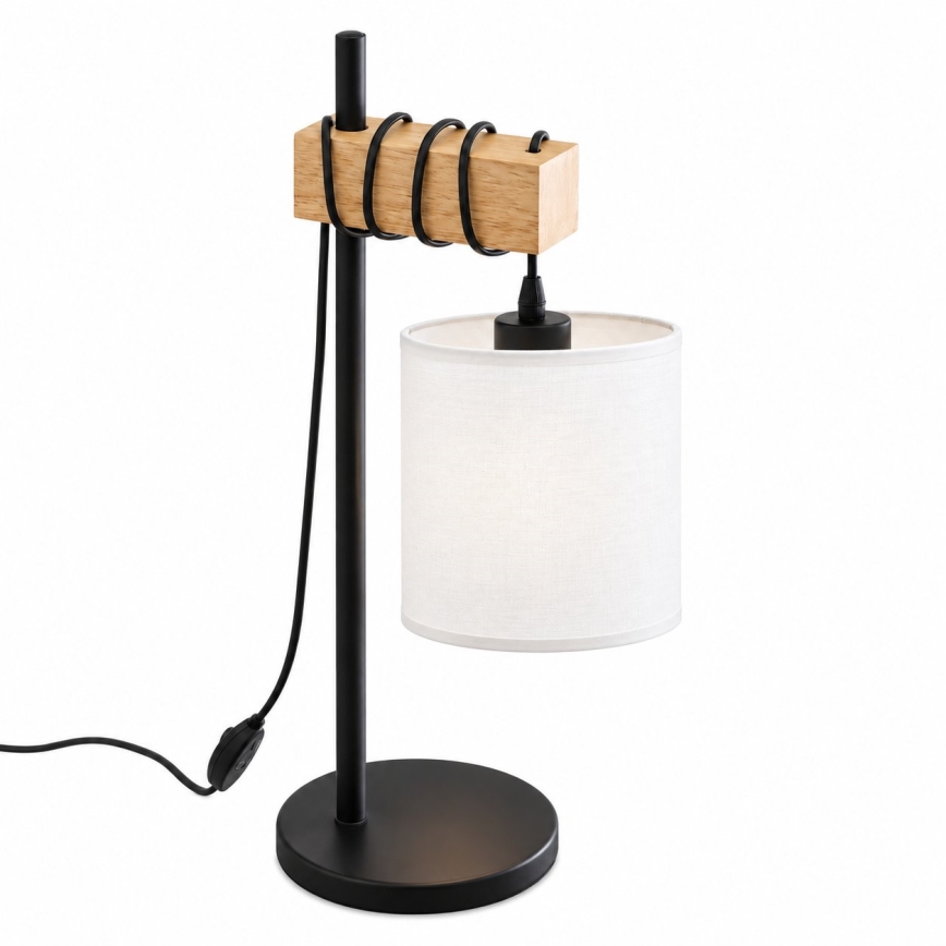 BRILAGI - Bordlampe NUBILA 1xE27/40W/230V brun/sort/hvid
