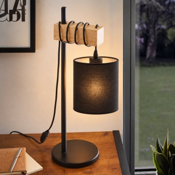 BRILAGI - Bordlampe NUBILA 1xE27/40W/230V brun/sort