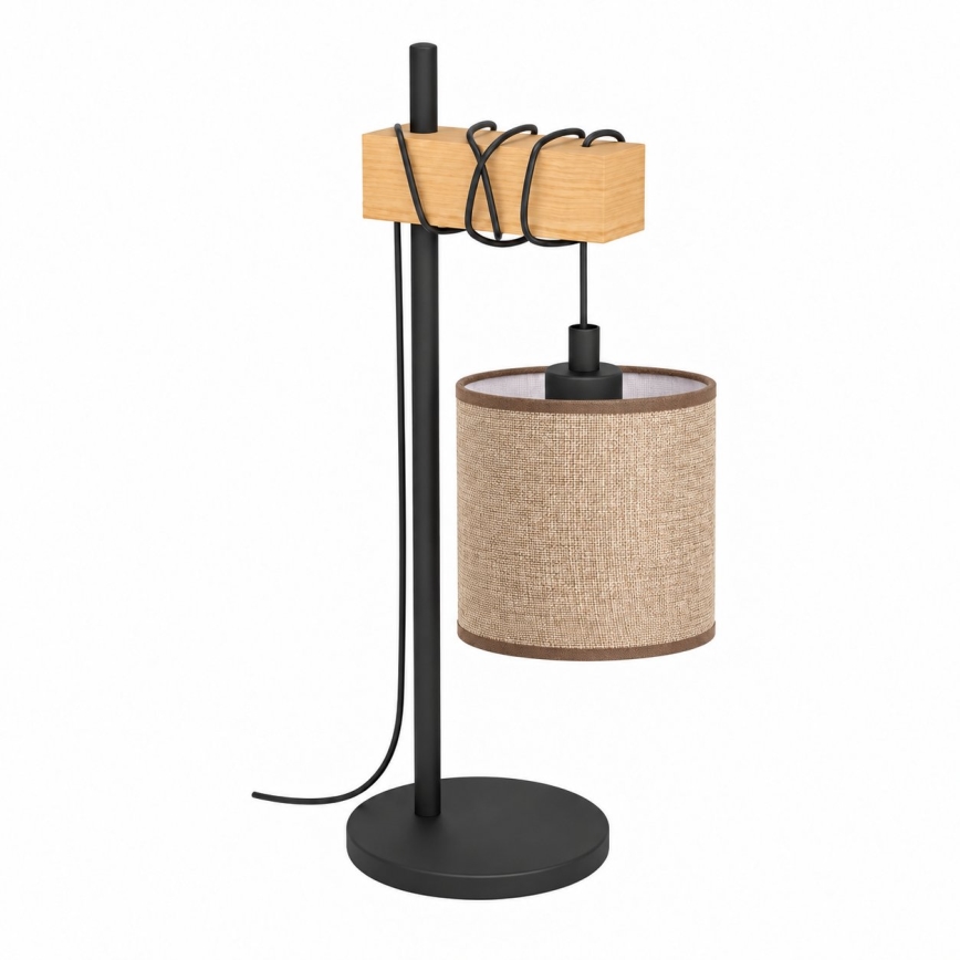 BRILAGI - Bordlampe NUBILA 1xE27/40W/230V brun/sort