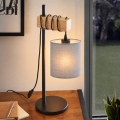 BRILAGI - Bordlampe NUBILA 1xE27/40W/230V brun/sort/lysegrå
