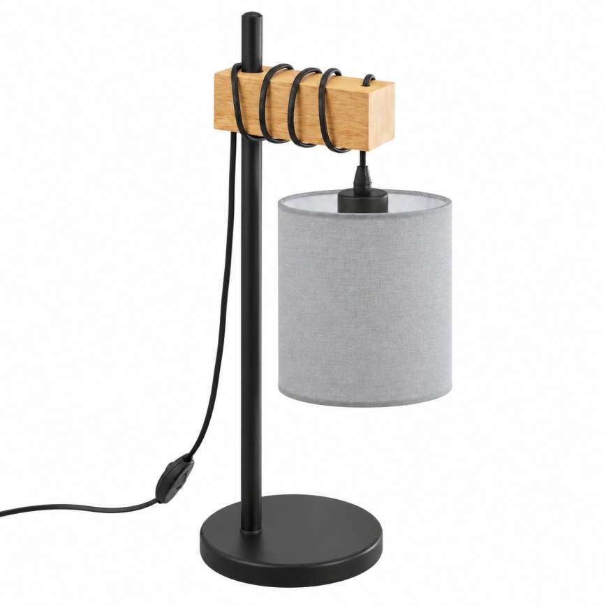 BRILAGI - Bordlampe NUBILA 1xE27/40W/230V brun/sort/lysegrå
