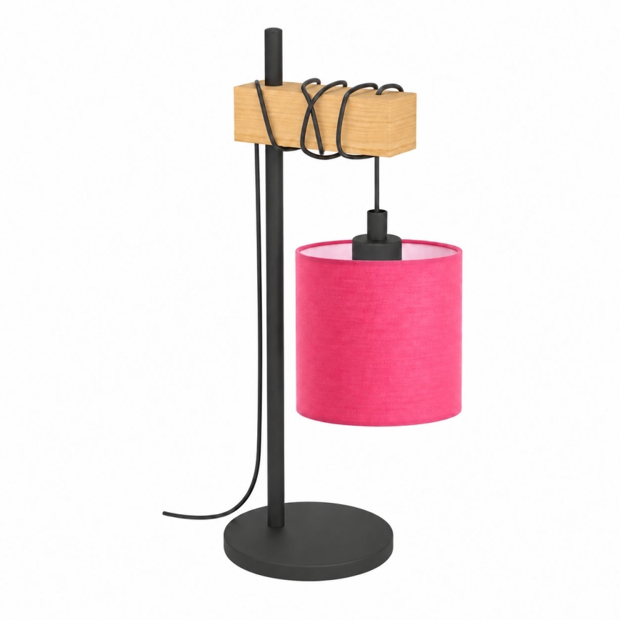 BRILAGI - Bordlampe NUBILA 1xE27/40W/230V brun/sort/lyserød