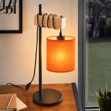 BRILAGI - Bordlampe NUBILA 1xE27/40W/230V brun/sort/orange