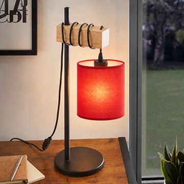 BRILAGI - Bordlampe NUBILA 1xE27/40W/230V brun/sort/rød