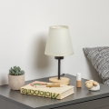 Brilagi - Bordlampe NUBILA WOOD 1xE27/25W/230V eg/cremefarvet