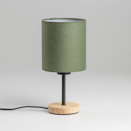 Brilagi - Bordlampe NUBILA WOOD 1xE27/25W/230V eg/grøn