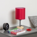 Brilagi - Bordlampe NUBILA WOOD 1xE27/25W/230V eg/pompejansk rød