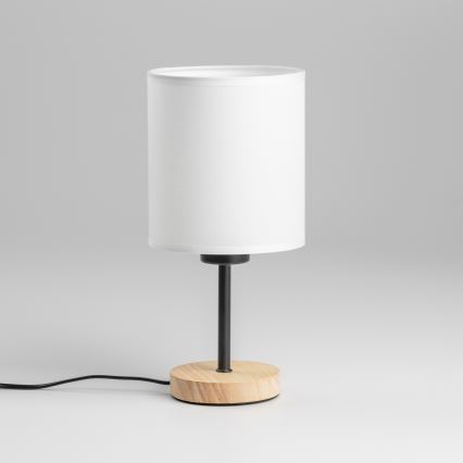 Brilagi - Bordlampe NUBILA WOOD 1xE27/25W/230V eg/sort