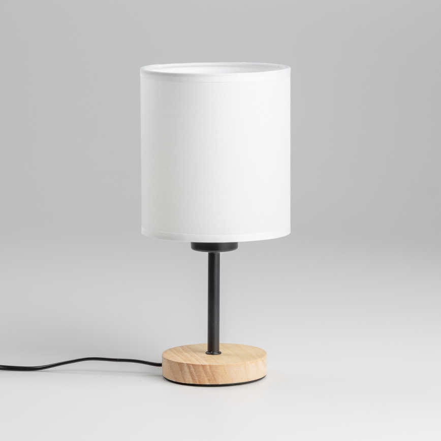 Brilagi - Bordlampe NUBILA WOOD 1xE27/25W/230V eg/sort